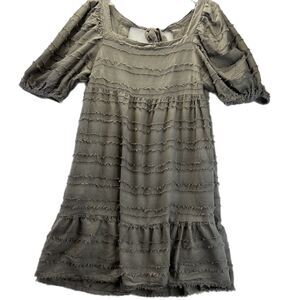 Versona Bell Sleeve Goth Witchy Grunge oversized Lagan Style Dress 100% Cotton L